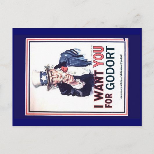 Briefkaart - Ik wil je voor GODORT (Voorkant)