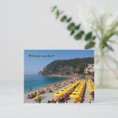 Briefkaart: Ik wou dat je hier was! Briefkaart (Staand voorkant)