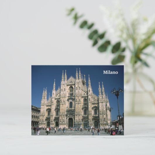 briefkaart "Il Duomo, Milano" (Staand voorkant)