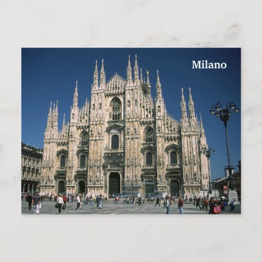 briefkaart "Il Duomo, Milano" (Voorkant)