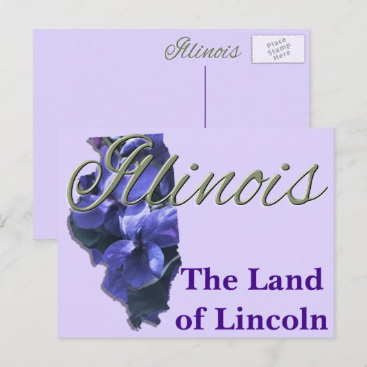 Briefkaart - ILLINOIS (Voorkant / Achterkant)