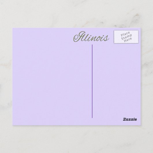Briefkaart - ILLINOIS (Achterkant)