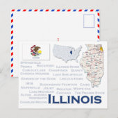 Briefkaart "Illinois" (Voorkant / Achterkant)