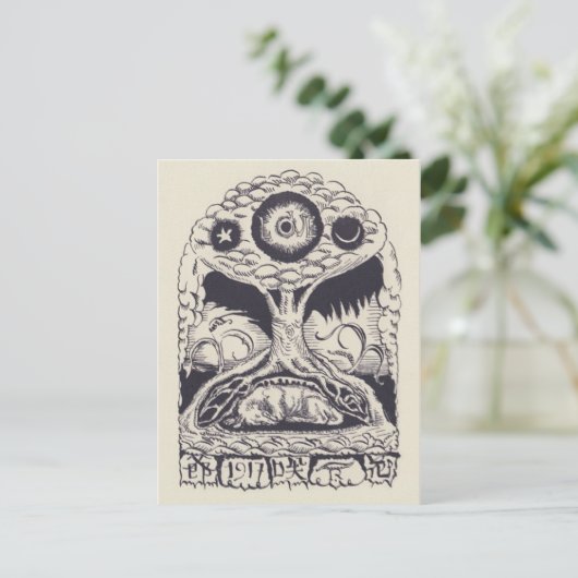 Briefkaart  illustratie (Staand voorkant)