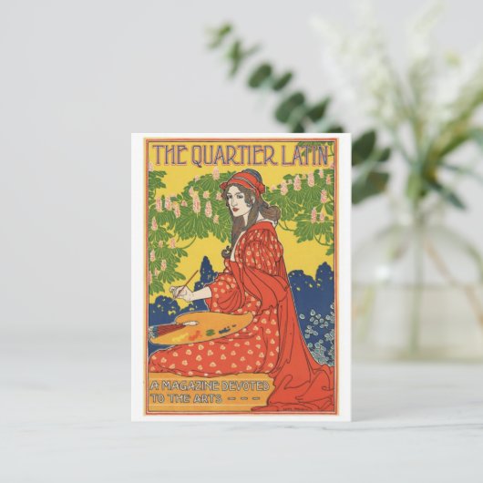 Briefkaart  illustratie (Staand voorkant)