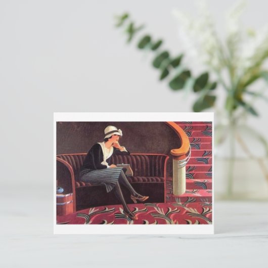 Briefkaart  illustratie (Staand voorkant)