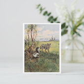 Briefkaart  illustratie (Staand voorkant)