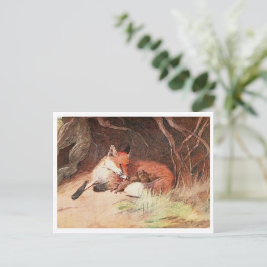 Briefkaart  illustratie (Staand voorkant)