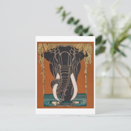 Briefkaart  illustratie (Staand voorkant)