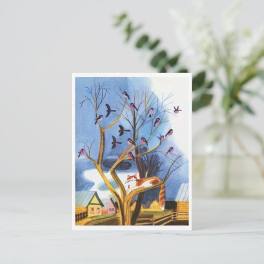 Briefkaart  illustratie (Staand voorkant)