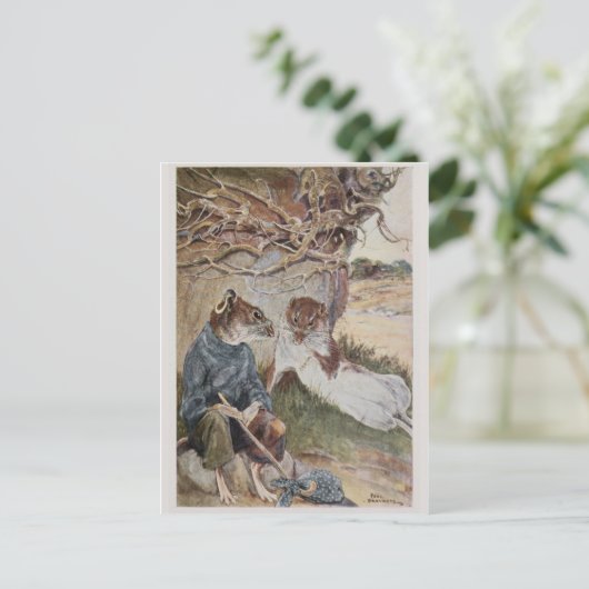 Briefkaart  illustratie (Staand voorkant)