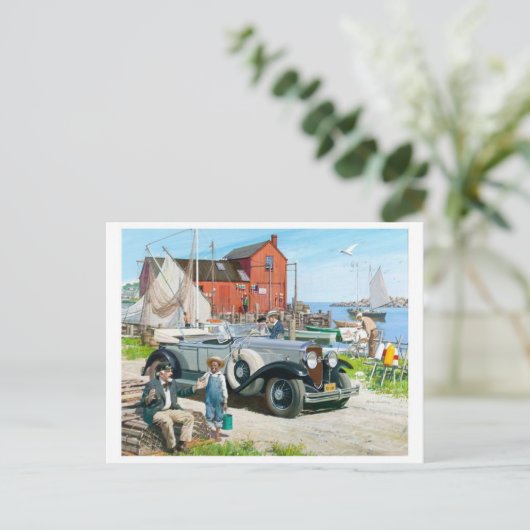 Briefkaart  illustratie (Staand voorkant)