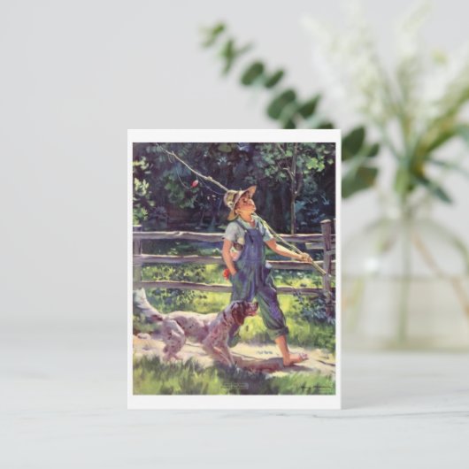 Briefkaart  illustratie (Staand voorkant)