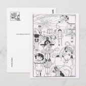 Briefkaart illustratie (Voorkant / Achterkant)