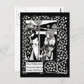 Briefkaart- illustratie-Aubrey Beardsley 14 Briefkaart (Voorkant / Achterkant)