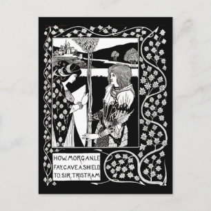 Briefkaart- illustratie-Aubrey Beardsley 14 Briefkaart