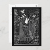 Briefkaart- illustratie-Aubrey Beardsley 25 Briefkaart (Voorkant / Achterkant)