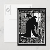 Briefkaart- illustratie-Aubrey Beardsley 2 Briefkaart (Voorkant / Achterkant)