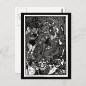 Briefkaart- illustratie-Aubrey Beardsley 30 Briefkaart (Voorkant / Achterkant)