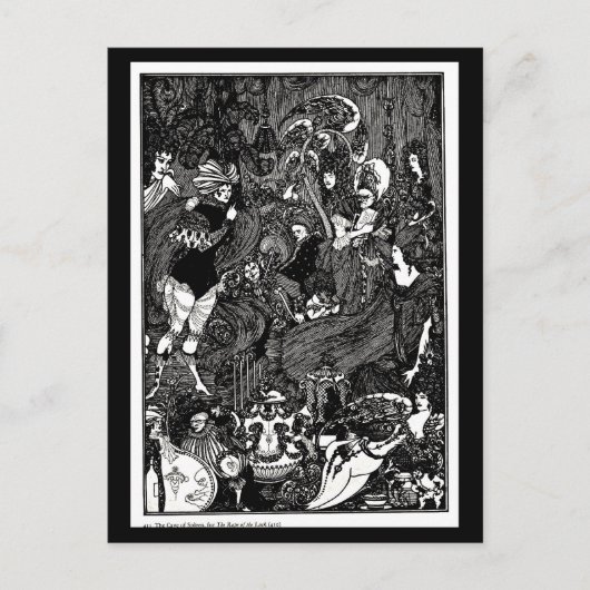 Briefkaart- illustratie-Aubrey Beardsley 30 Briefkaart (Voorkant)