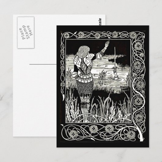 Briefkaart- illustratie-Aubrey Beardsley 34 Briefkaart (Voorkant / Achterkant)