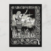 Briefkaart- illustratie-Aubrey Beardsley 34 Briefkaart (Voorkant)