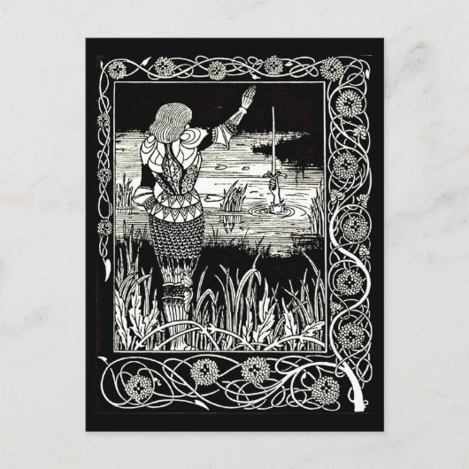 Briefkaart- illustratie-Aubrey Beardsley 34 Briefkaart (Voorkant)