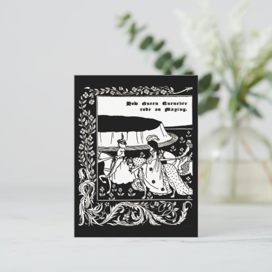 Briefkaart- illustratie-Aubrey Beardsley 37 Briefkaart (Staand voorkant)