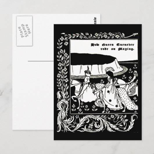 Briefkaart- illustratie-Aubrey Beardsley 37 Briefkaart (Voorkant / Achterkant)