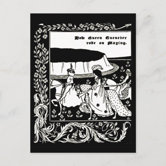 Briefkaart- illustratie-Aubrey Beardsley 37 Briefkaart (Voorkant)