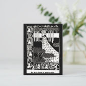 Briefkaart- illustratie-Aubrey Beardsley 4 Briefkaart (Staand voorkant)