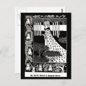 Briefkaart- illustratie-Aubrey Beardsley 4 Briefkaart (Voorkant / Achterkant)