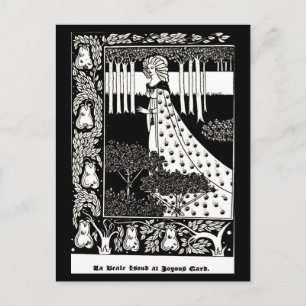 Briefkaart- illustratie-Aubrey Beardsley 4 Briefkaart