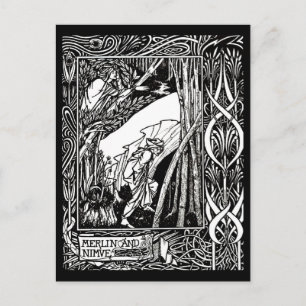 Briefkaart- illustratie-Aubrey Beardsley 6 Briefkaart