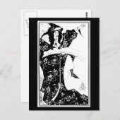 Briefkaart- illustratie-Aubrey Beardsley 7 Briefkaart (Voorkant / Achterkant)