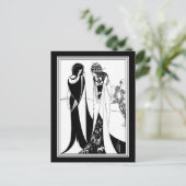 Briefkaart: Illustratie door Aubrey Beardsley Briefkaart (Staand voorkant)