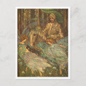 Briefkaart  illustratie fairies-dansen (Voorkant)