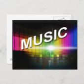 Briefkaart Illustratie muziek (Voorkant / Achterkant)