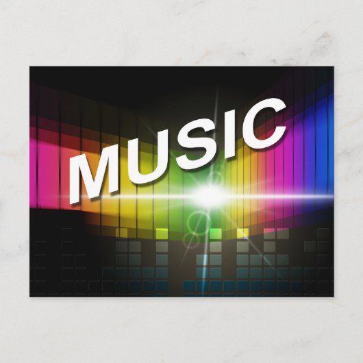 Briefkaart Illustratie muziek (Voorkant)