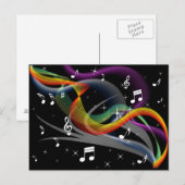 Briefkaart Illustratie muziek (Voorkant / Achterkant)