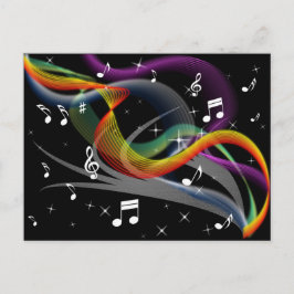 Briefkaart Illustratie muziek