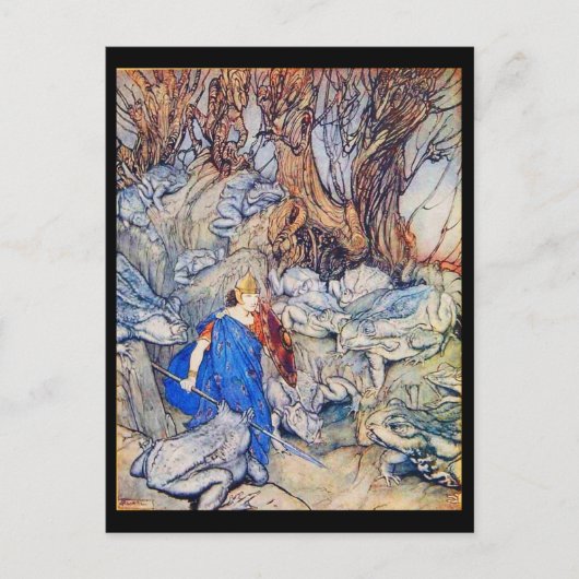 Briefkaart- Illustratie-Rackham 34 Briefkaart (Voorkant)