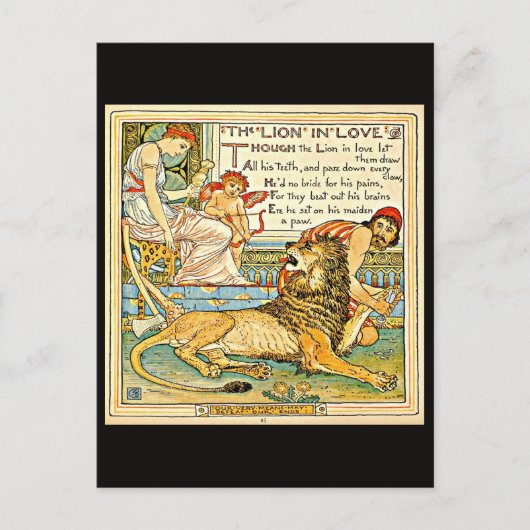 Briefkaart- Illustratie-Walter Crane 20 Briefkaart (Voorkant)