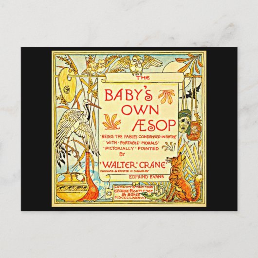 Briefkaart- Illustratie-Walter Crane 32 Briefkaart (Voorkant)