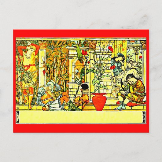 Briefkaart- Illustratie-Walter Crane 44 Briefkaart (Voorkant)