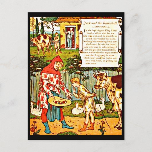 Briefkaart- Illustratie-Walter Crane 4 Briefkaart (Voorkant)