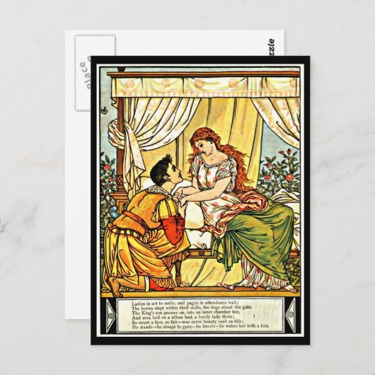 Briefkaart- Illustratie-Walter Crane 57 Briefkaart (Voorkant / Achterkant)