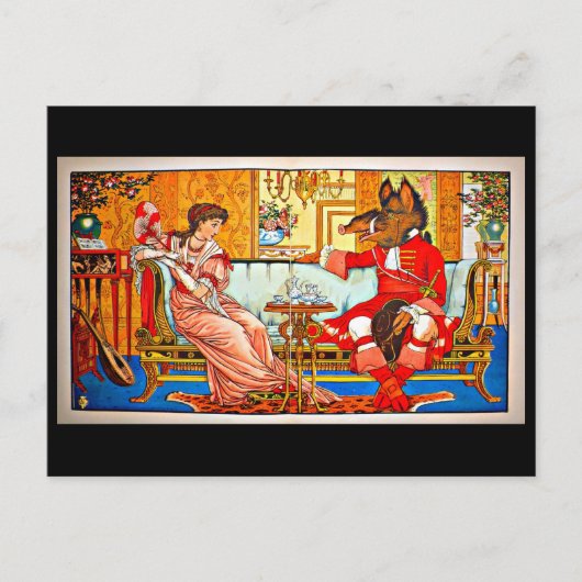 Briefkaart- Illustratie-Walter Crane 59 Briefkaart (Voorkant)