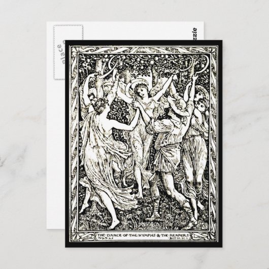 Briefkaart- Illustratie-Walter Crane 60 Briefkaart (Voorkant / Achterkant)