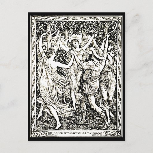 Briefkaart- Illustratie-Walter Crane 60 Briefkaart (Voorkant)